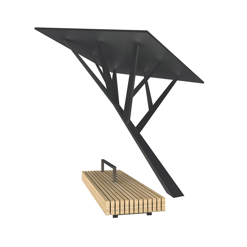 DDK-ST2000 Solarbaum mit langer Bank
