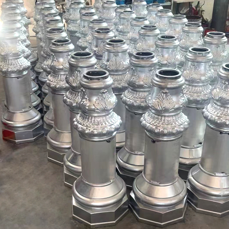 DDK-1401 Dekorative Sockelabdeckung aus Aluminium für Lichtmasten im Außenbereich