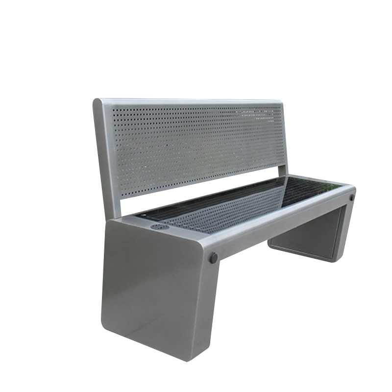 DDK-2010A Solar Smart Bench Lade WIFI Bluetooth Lautsprecher Outdoor Bank mit Rückenlehne