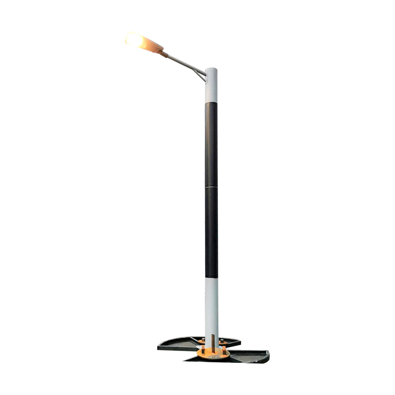 DDK-SSPL-2000 Zylinder-Solarmast-Einzel-/Doppelarm- und Straßen-LED-Lampen